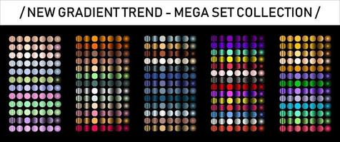 New gradient trend. Perfect colors for design. Vector.