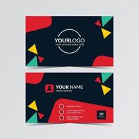 Editable business card template vector