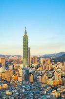 Torre Taipei 101 en la ciudad de Taipei, Taiwán foto