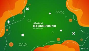 green and yellow background with gradient composition. Usable for celebration event or business presentation. with gradient composition. vector