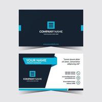 Modern double sided business card template vector