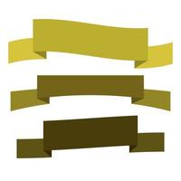 Set Of Ribbons On White Background vector