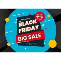 Black friday banner concept for shopping business vector