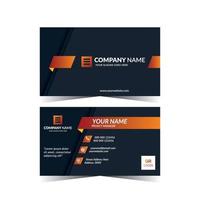 Double sided creative business card template vector