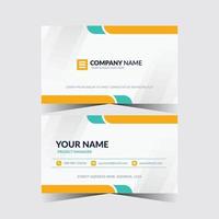 Double sided creative business card template vector