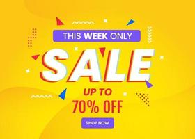 Best offer sale banner for online shopping vector