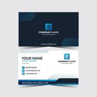 Double sided creative business card template vector