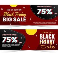 Black friday banner sale for shopping business vector