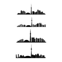 Toronto Skyline Set vector