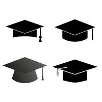 Graduation Hat Set vector