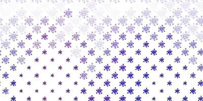 Light Blue, Red vector backdrop with virus symbols.