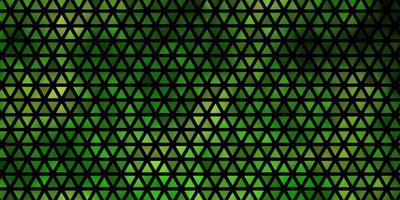 Fondo de vector verde claro, amarillo con triángulos.