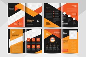 Multipurpose brochure layout template. Corporate business booklet template. vector