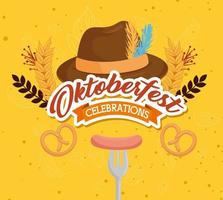 Oktoberfest celebration banner vector