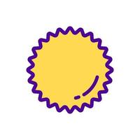 Sun Two Tones Science Icon Symbol vector