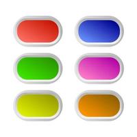 Set Of Web Button On White Background vector