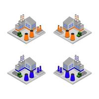 Industry Set On White Background vector