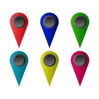 Gps Set On White Background vector