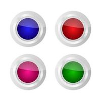 Set Of Web Button On White Background vector