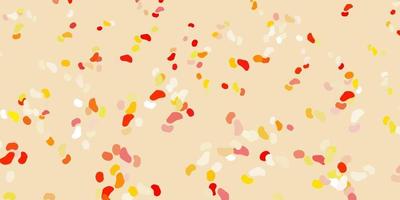 Light orange vector backdrop with chaotic shapes.