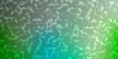 Light green vector pattern with hexagons.