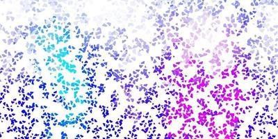 Light pink, blue vector backdrop with chaotic shapes.