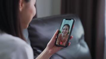Woman Making Video Call with A Friend