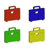 Travel Suitcase Set vector