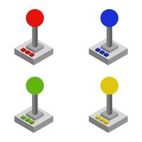 Joypad Isometric Set vector