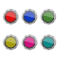 Set Of Web Button On White Background vector