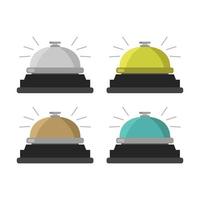 Set Of Service Bell On White Background vector