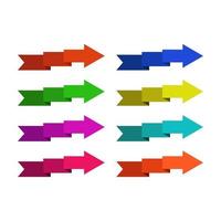 Set Of Arrows On White Background vector