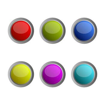 Set Of Web Buttons On White Background vector