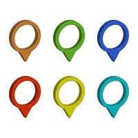 Gps Set On White Background vector