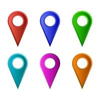 Set Of Gps On White Background vector