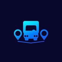 van and delivery points icon.eps vector