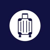 Icono de bolsa de equipaje en white.eps vector