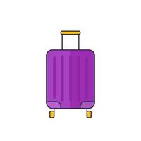 luggage bag icon with outline.eps vector