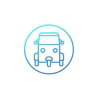 Tuk Tuk icon, line vector.eps vector