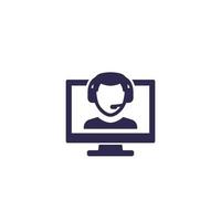 online customer service icon, vector.eps vector