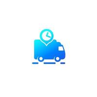 fast delivery van icon, vector logo.eps