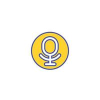 speech recognition app vector logo.eps