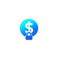 fixed cost, price icon vector.eps vector
