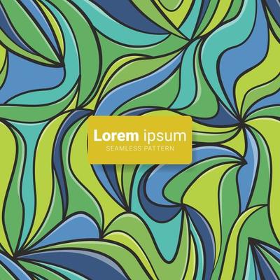 Seamless pattern abstract leaf conture background