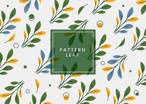 Modern flower pattern background ready to print. vector