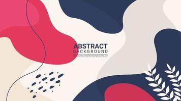 Colorful abstract organic shape trendy design background vector