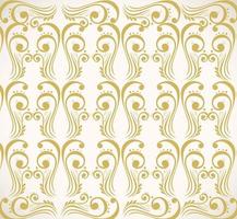 fondo de patrón con elementos decorativos de oro de lujo vector