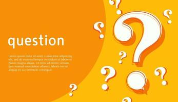 Abstract background question mark vector