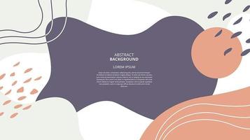 Abstract flat flow shapes background vector