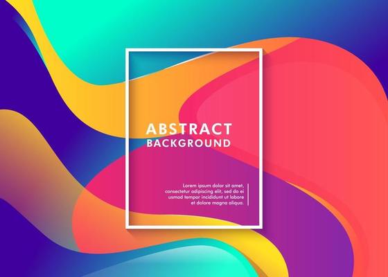 Futuristic colorful abstract fluid background